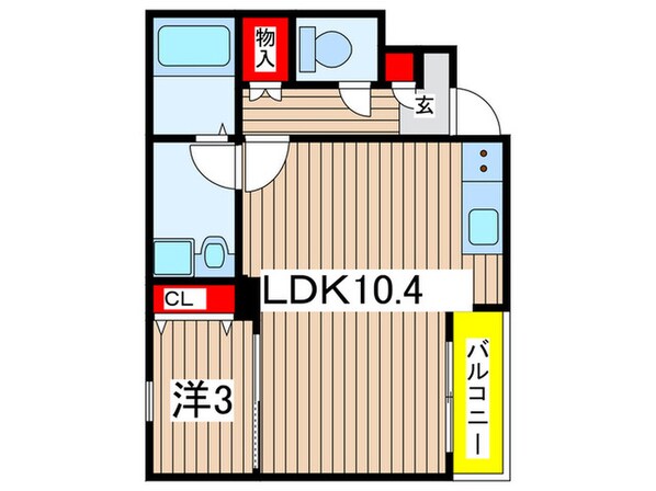 ジークレスト千葉浜野の物件間取画像